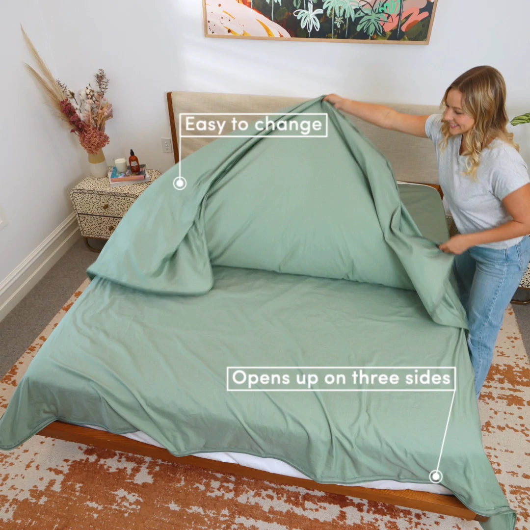 Quilt Cover with a Zip Opens on THREE Sides Hey Duvet
